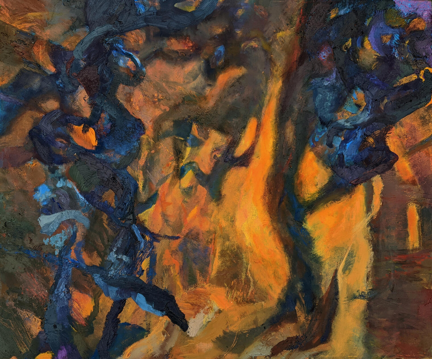 memories of a bedroom oil painting lily stelzer